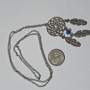 Dream catcher and feather necklace